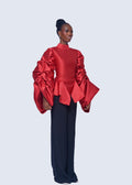 SNDRMODE - VANGUARD SCULPTED SLEEVE BLOUSE