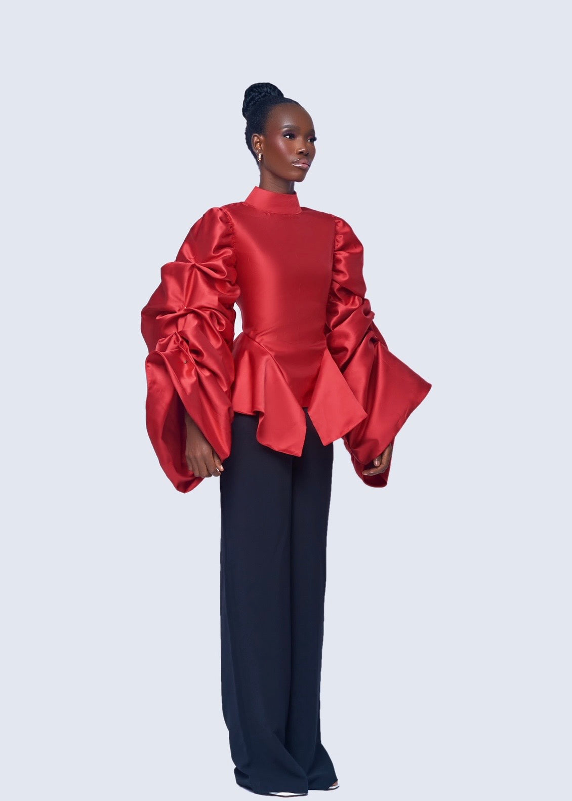 SNDRMODE - VANGUARD SCULPTED SLEEVE BLOUSE