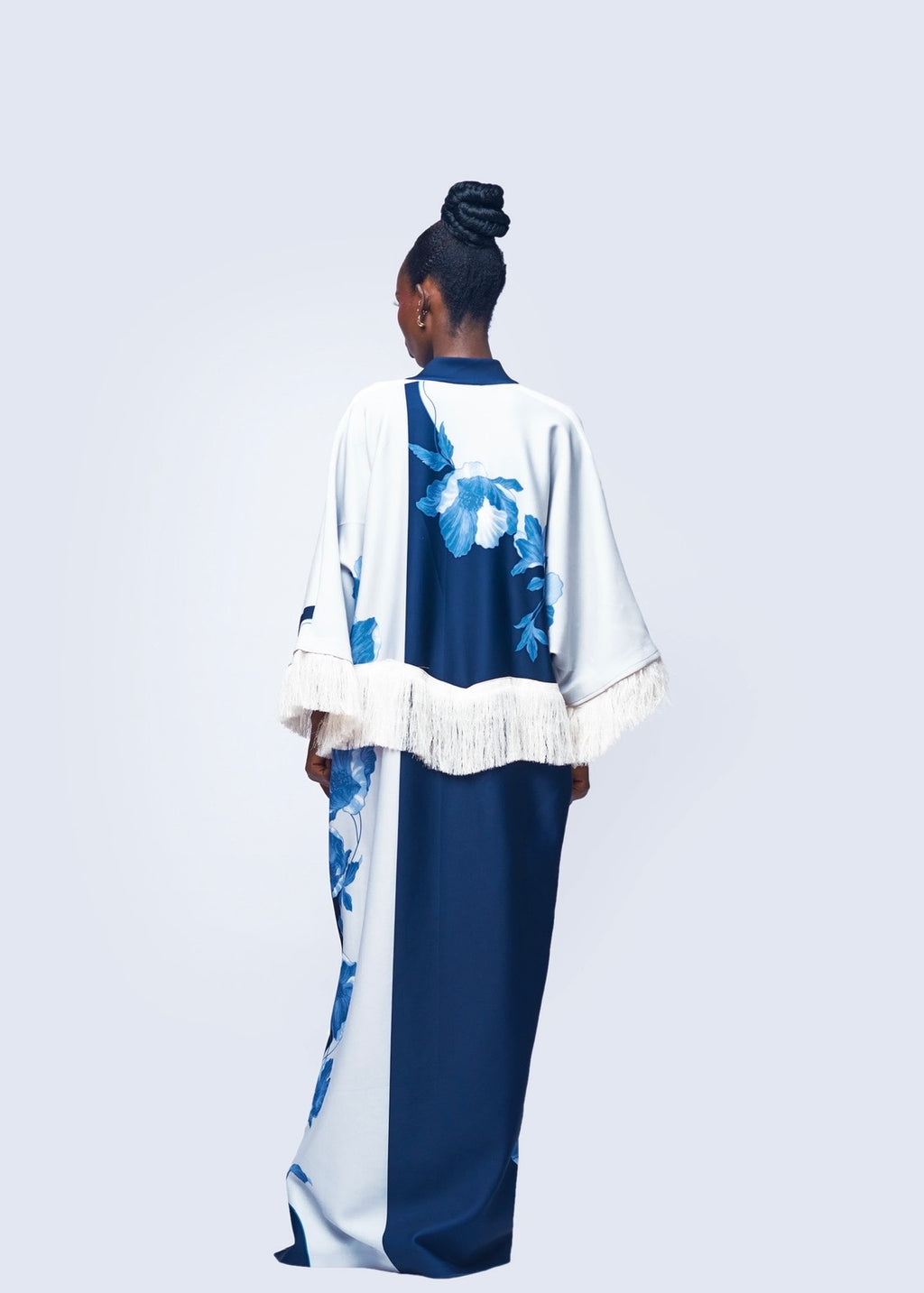 SNDRMODE - BLOOM FRINGE KIMONO DRESS