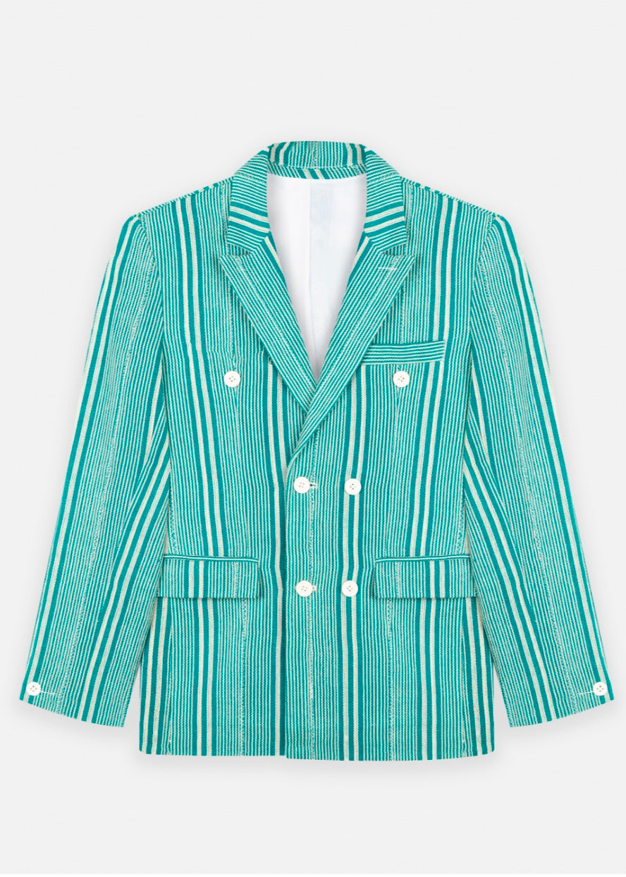 KENTE GENTLEMEN BABA III DOUBLE BREASTED SUIT JACKET