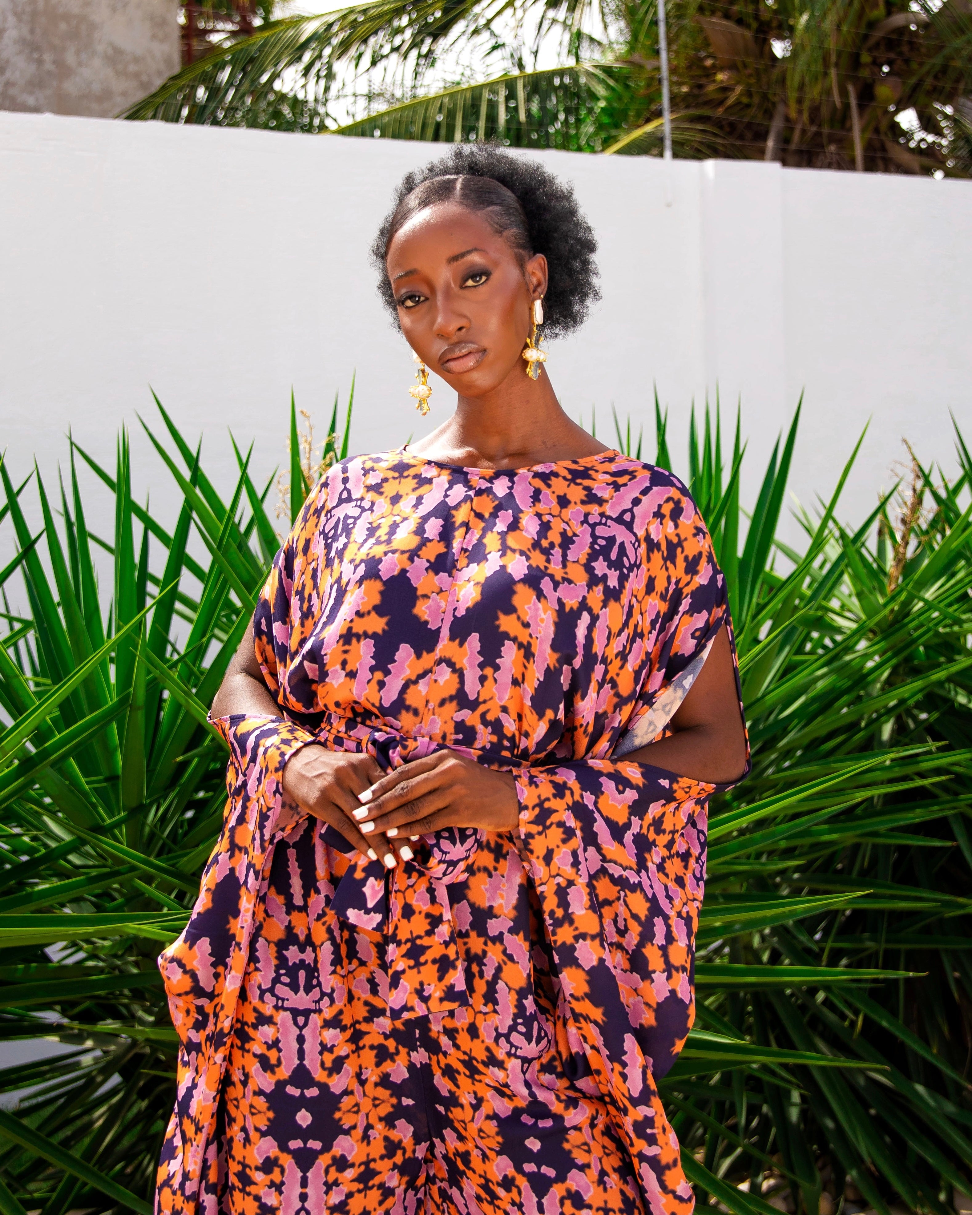 Asantii - Umutoni Belted Jumpsuit Kaftan