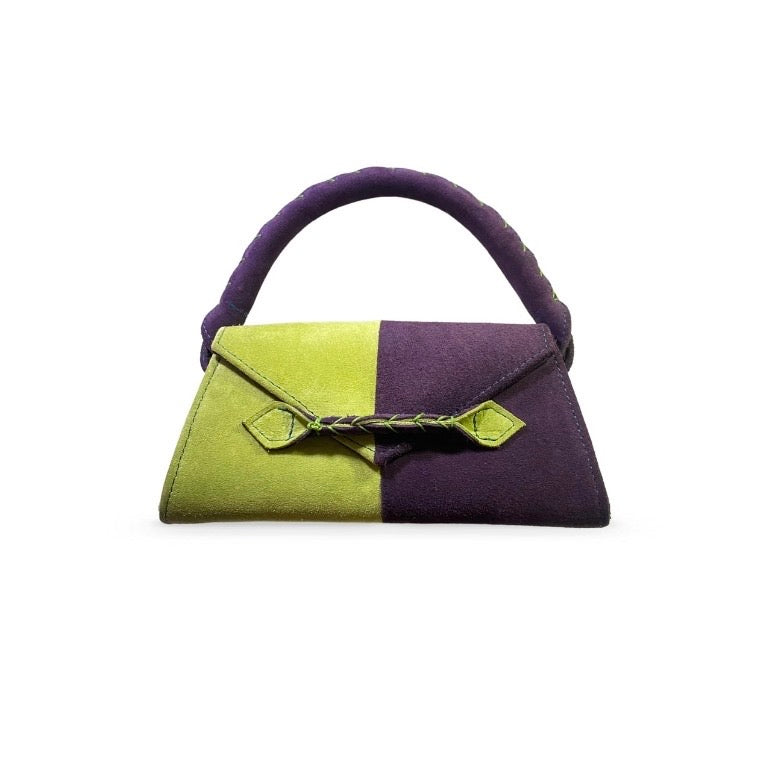 Marte Egele Multi Split Green/ Purple Bag