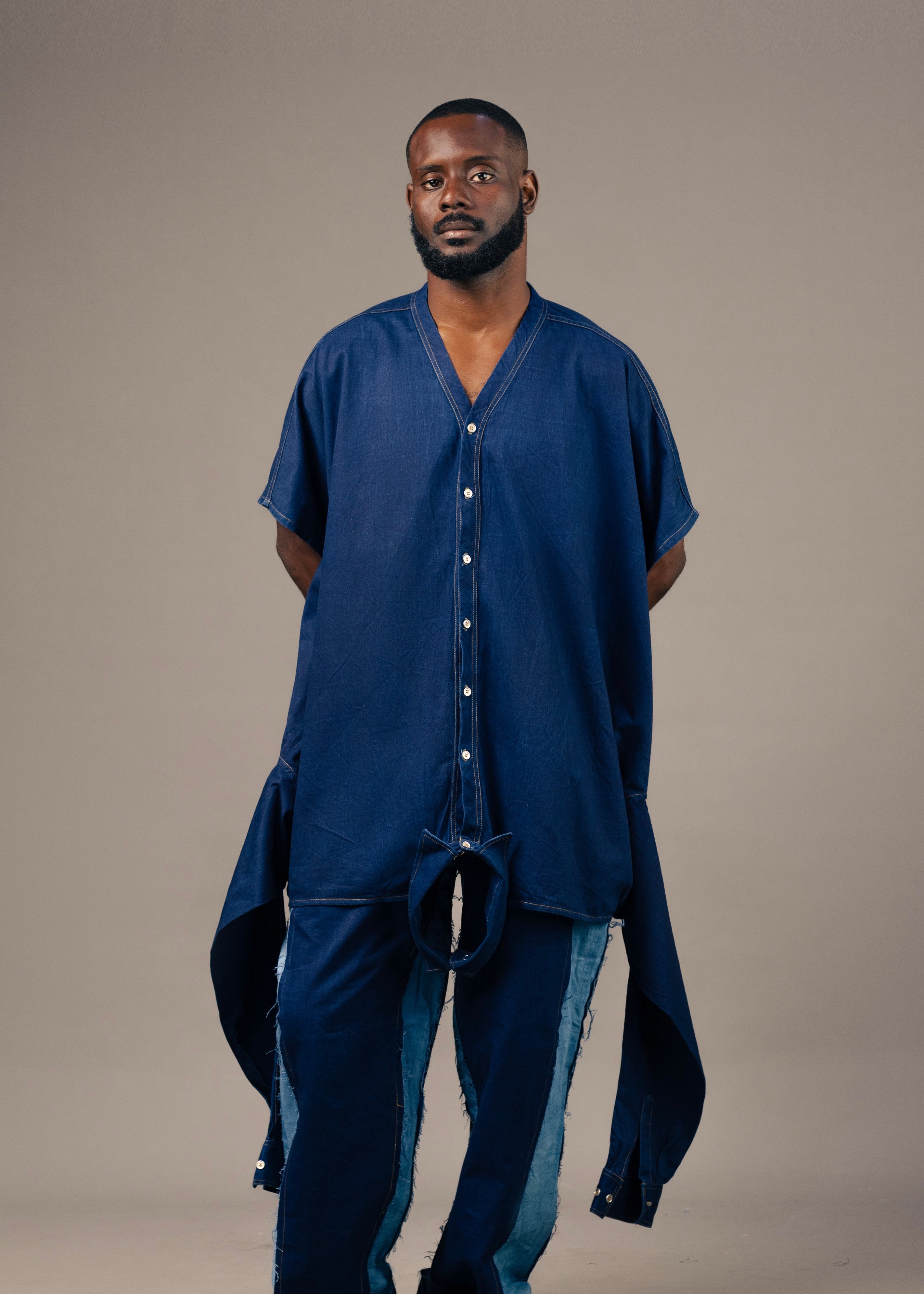 JZO - REVERSIBLE INDIGO DANSHIKI ( 26)
