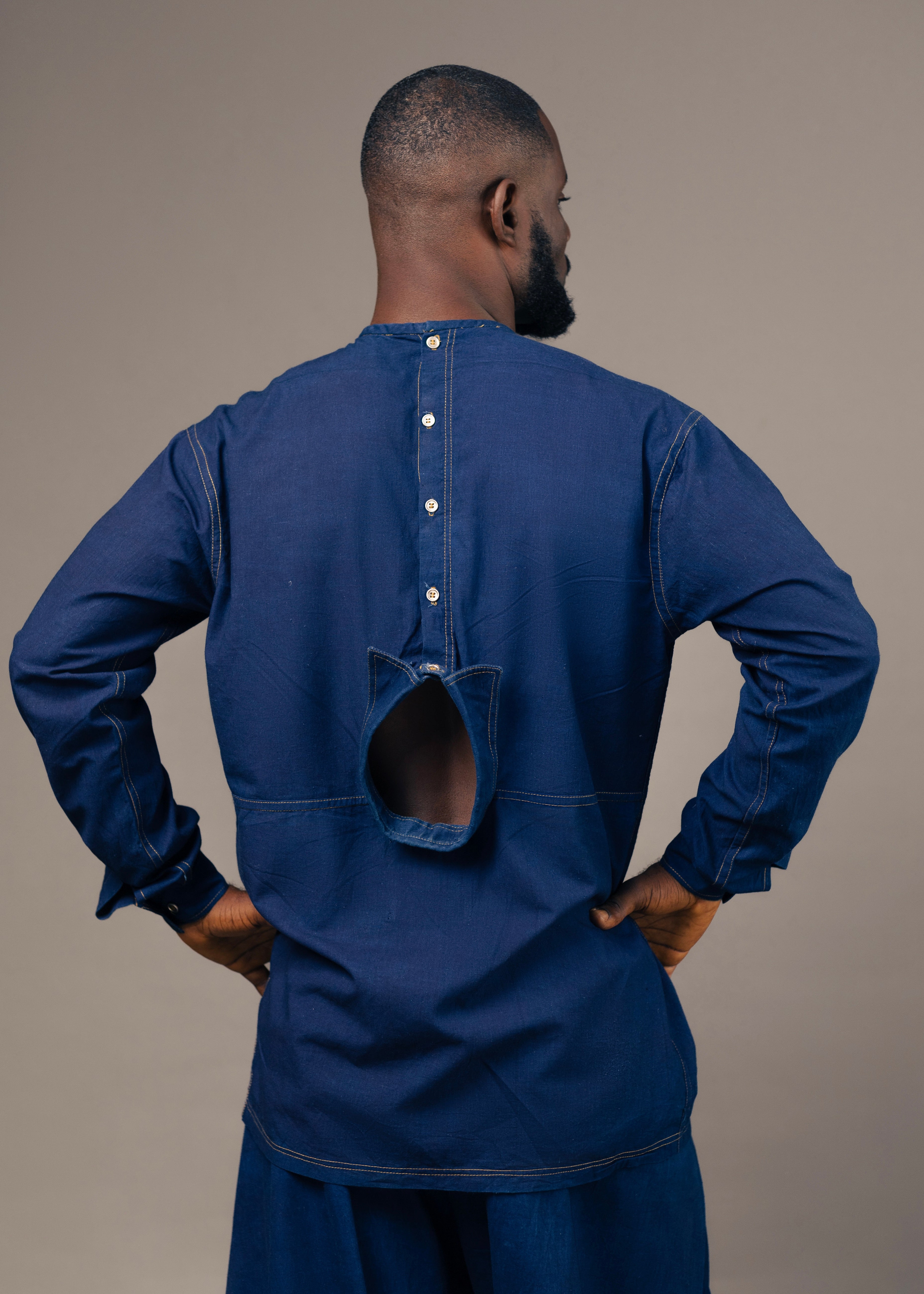 JZO - ROUNDNECK LONGSLEEVED SHIRT WITH COLLAR ( 26)