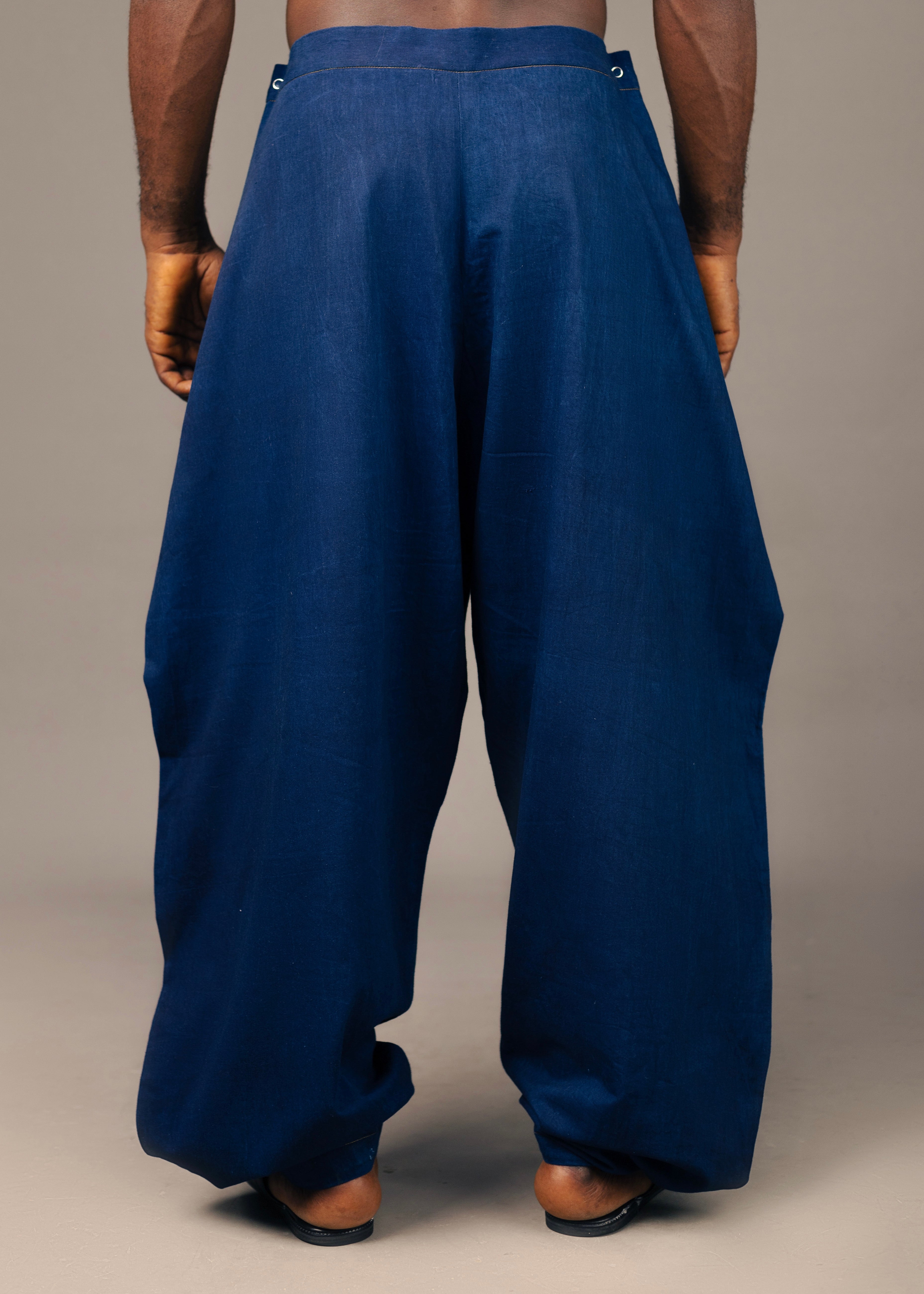 JZO - FAUX DENIM BALLOON PANTS ( 26)