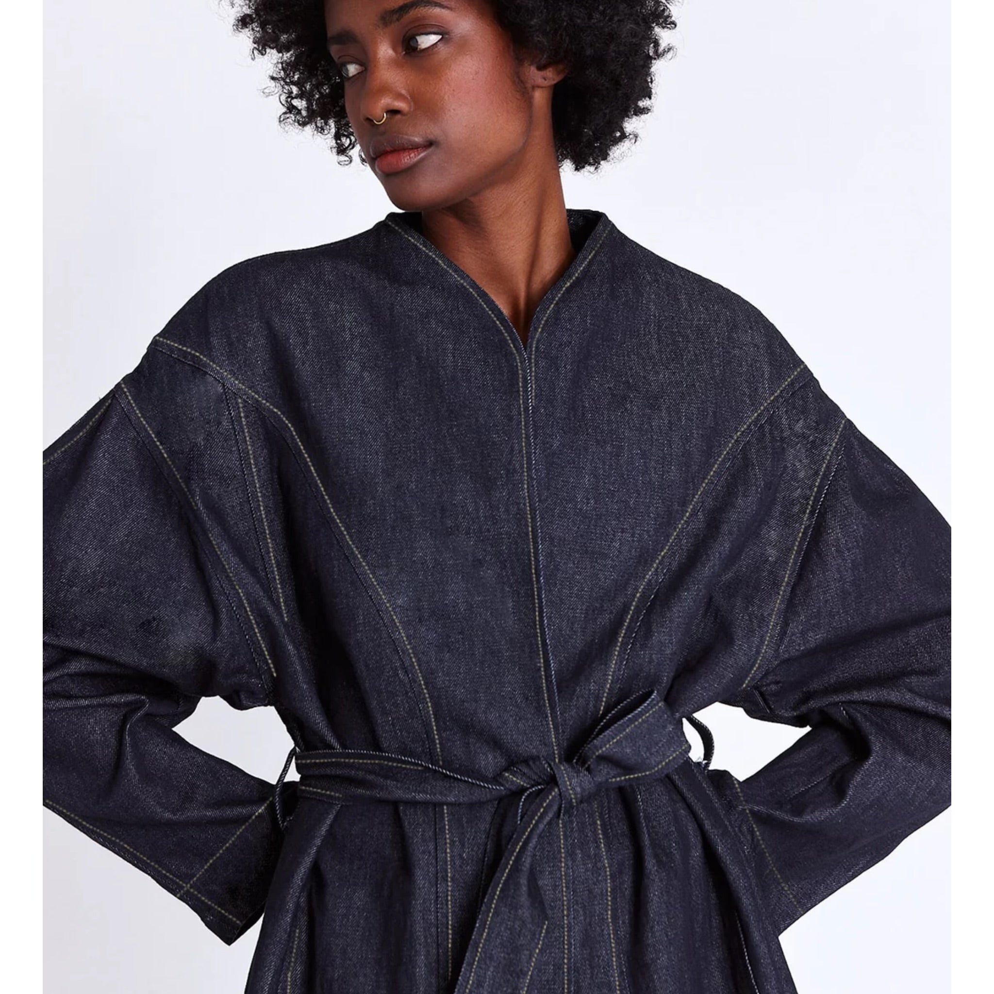 Asantii Ohemaa Oversized Wrap Coat