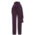 ANDREA IYAMAH LOTI DRAP PANTS(BERRY)
