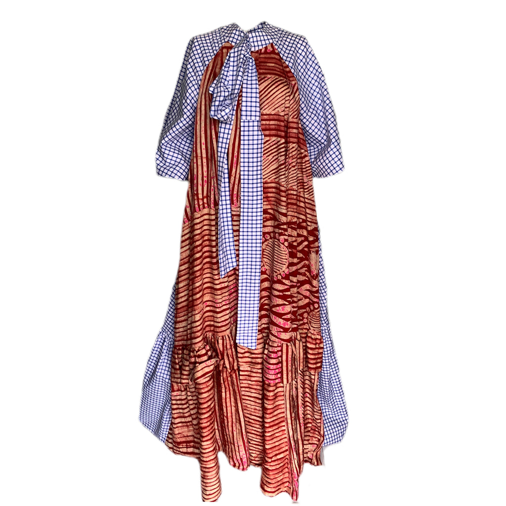 Odio Mimonet Batik Cotton Mix Dress