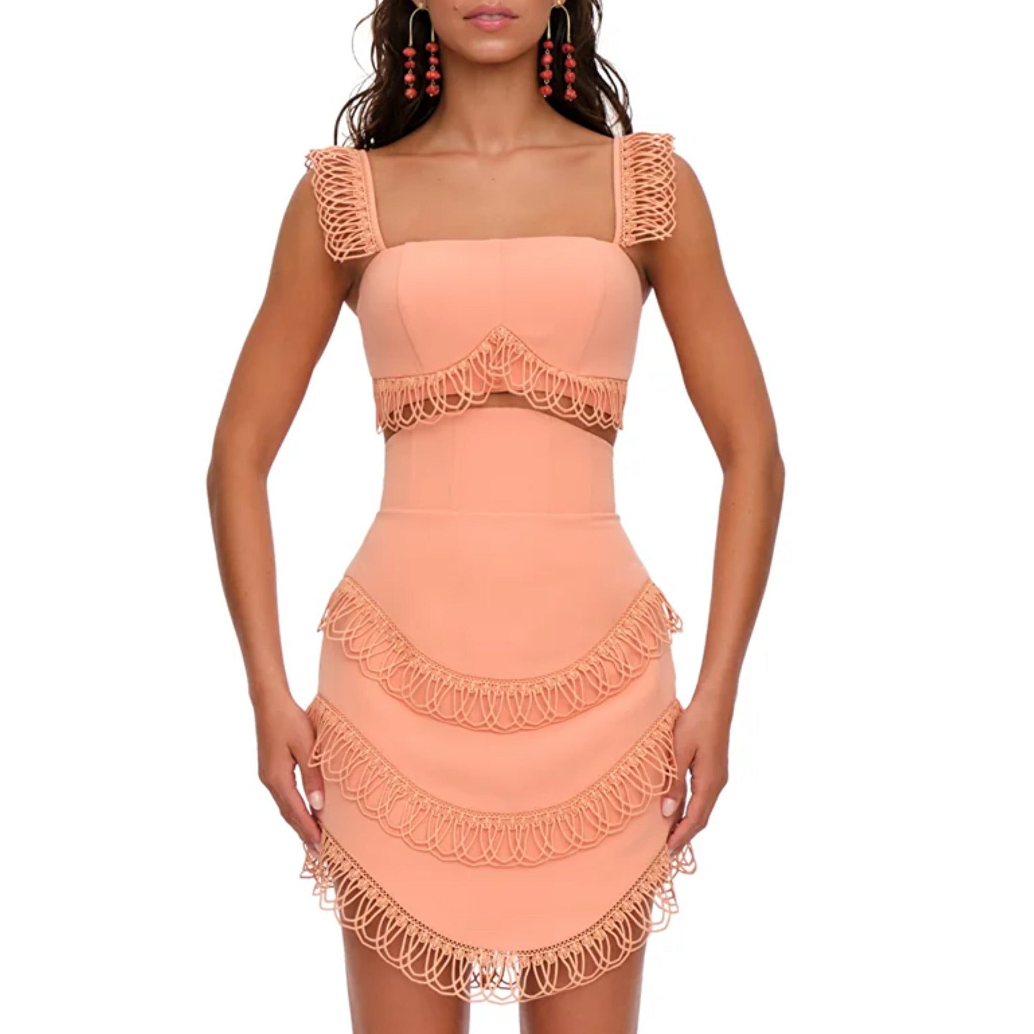 ANDREA IYAMAH RIZO CORSET MINI SKIRT