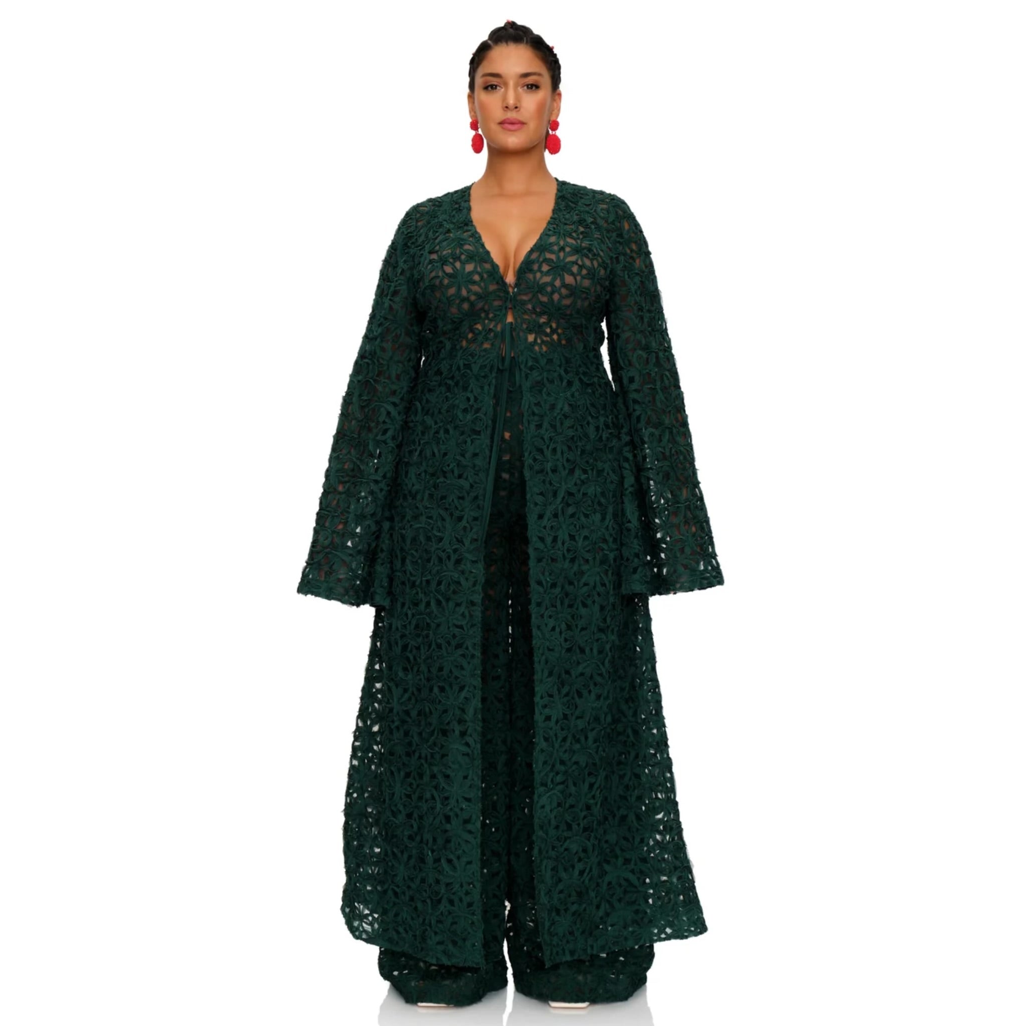 ANDREA IYAMAH NDU LACE PANTS