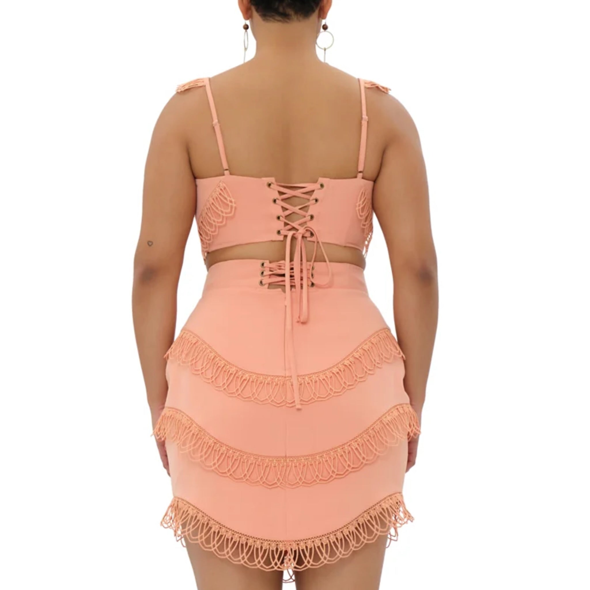 ANDREA IYAMAH RIZO CORSET MINI SKIRT