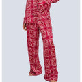 MIRELLABROGGI DAUGHTERS-BURGUNDY LOGO PANTS