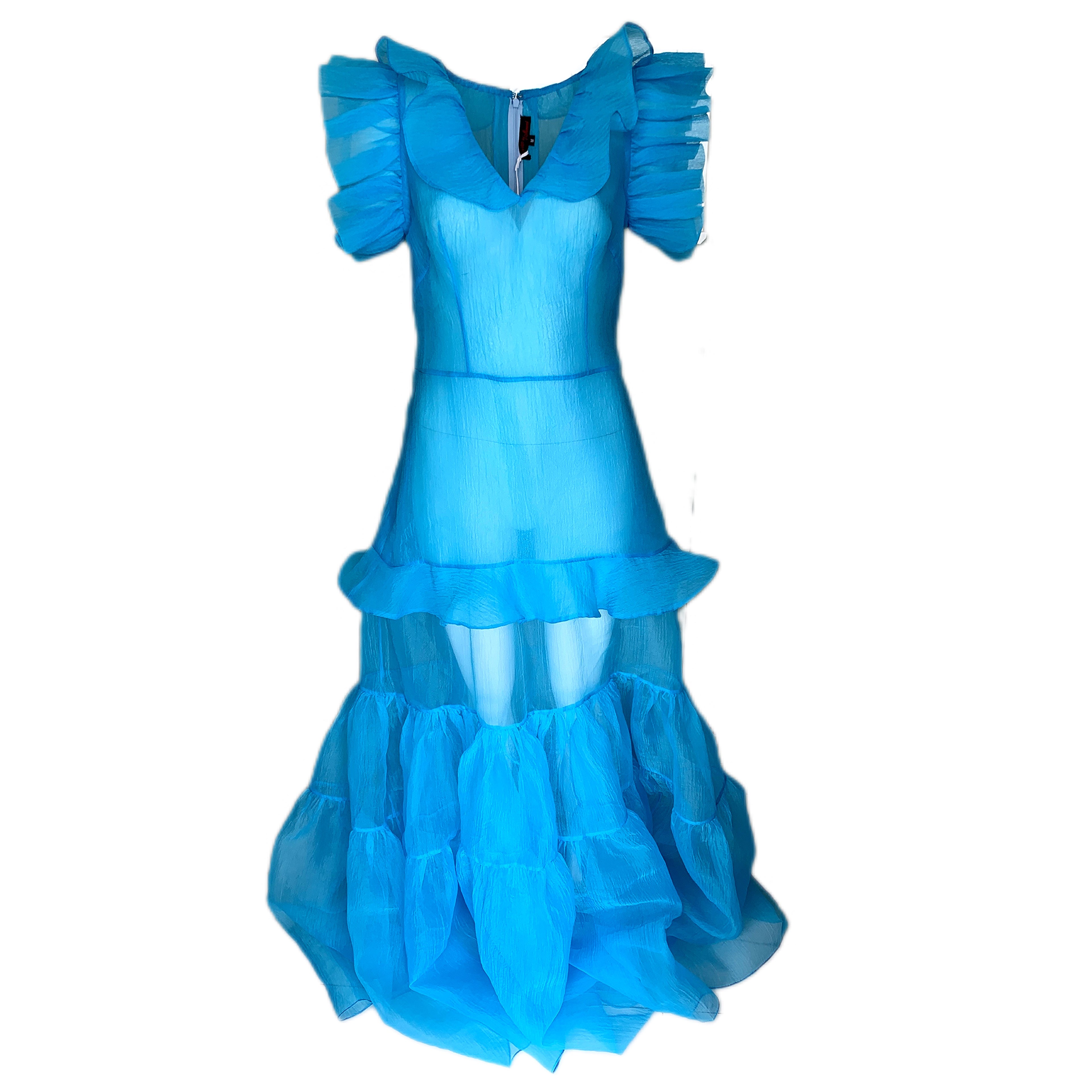 Odio Mimonet Organza Layered Tiered Dress