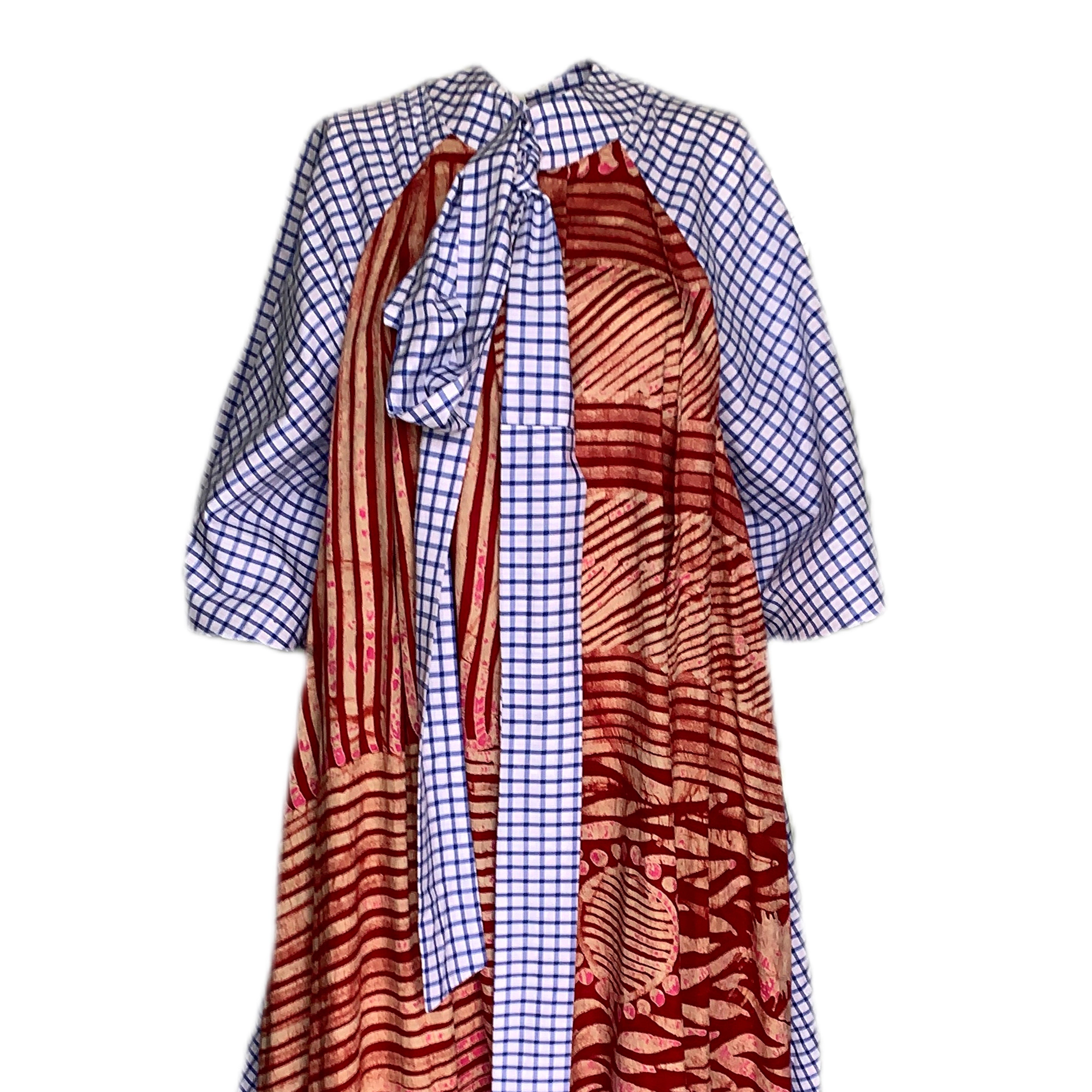Odio Mimonet Batik Cotton Mix Dress