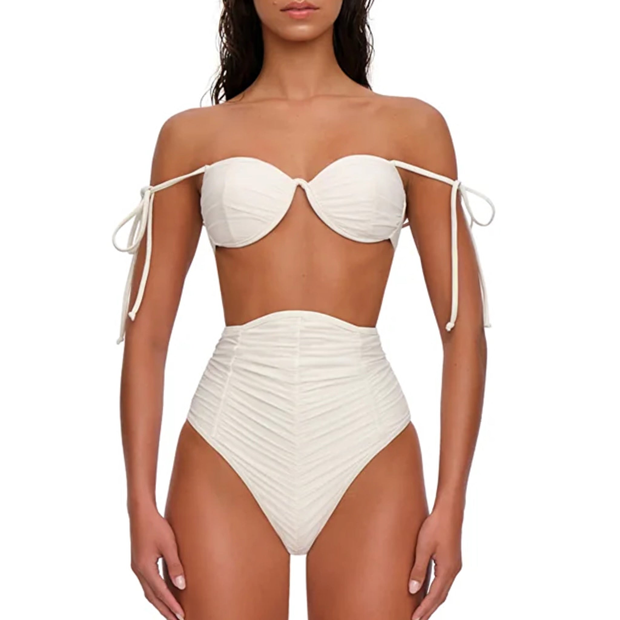 ANDREA IYAMAH CAPA MESH BIKINI SET
