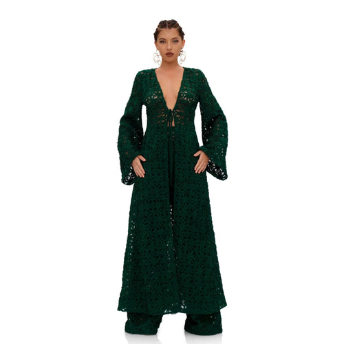 ANDREA IYAMAH NDU LACE  KIMONO