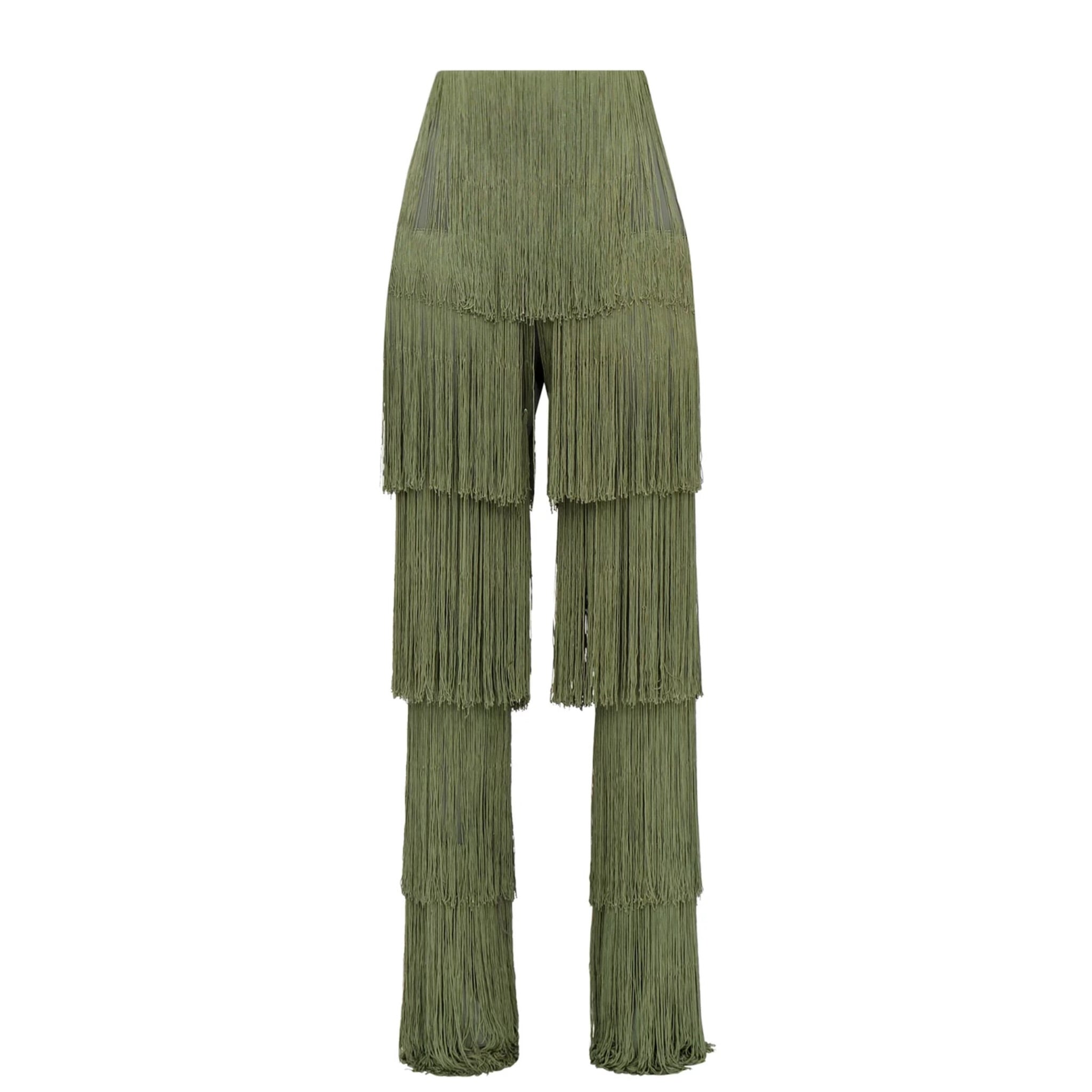 ANDREA IYAMAH OBI FRINGE PANTS