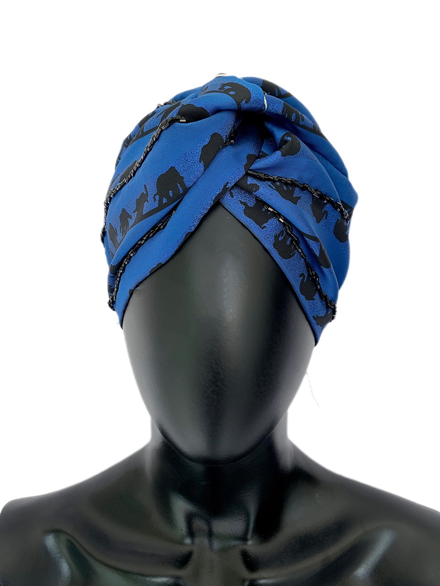 Abaya Lagos Elephant Print Turbands