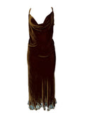 Torlowei Velvet Slip Dress