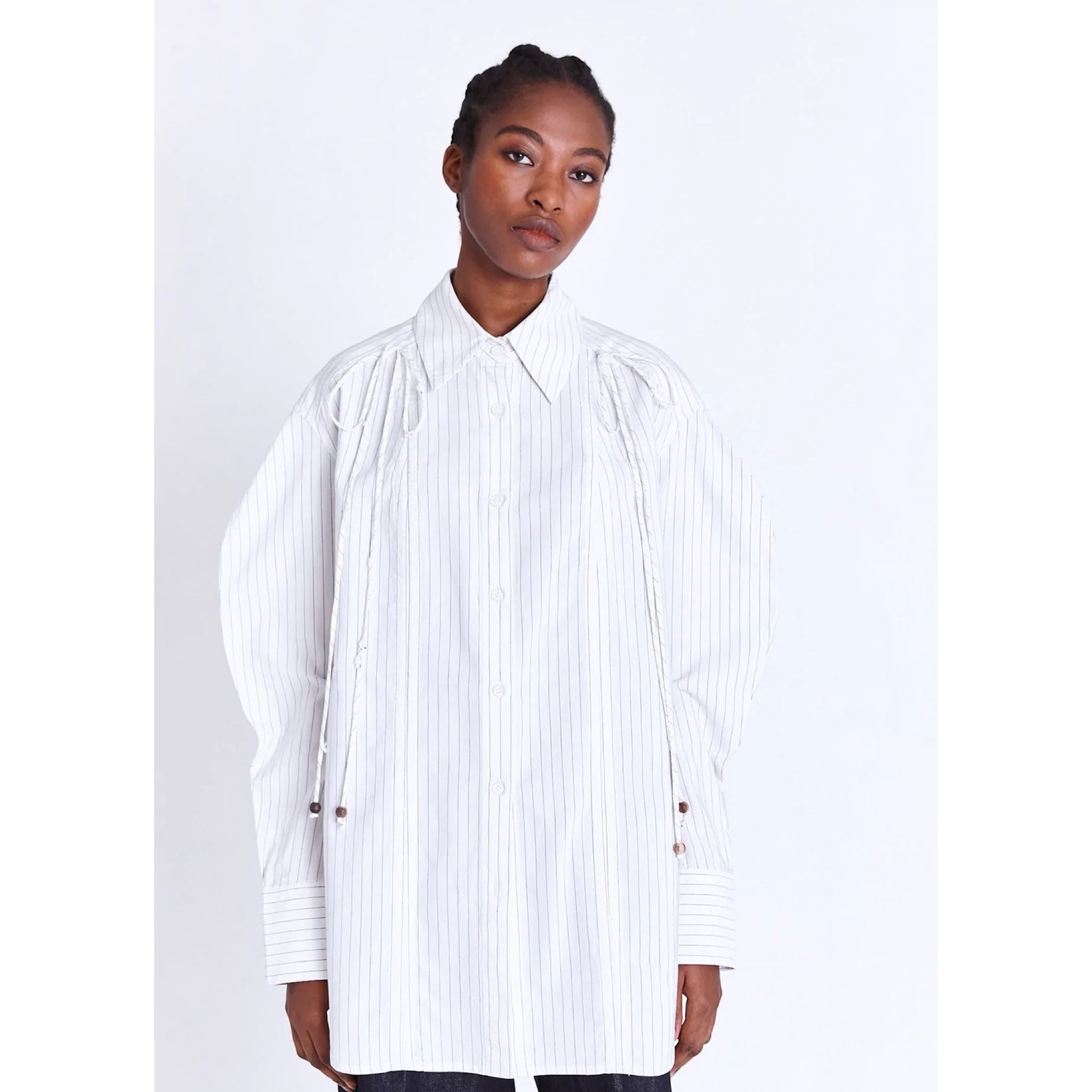 Asantii Nsuo Drawstring Oversize Shirt