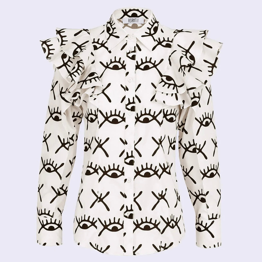 Asantii Kitoko Ruffle Shirt