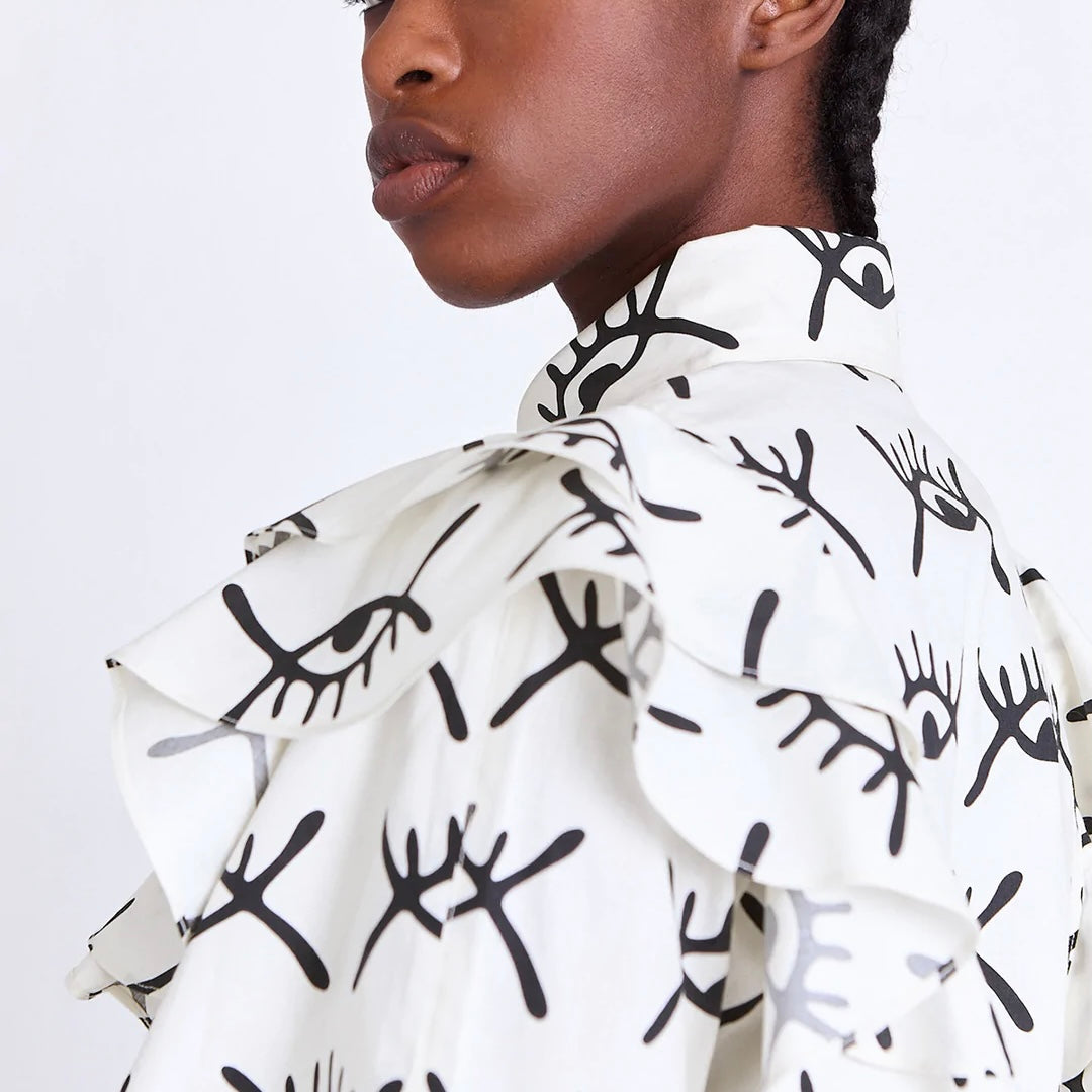 Asantii Kitoko Ruffle Shirt