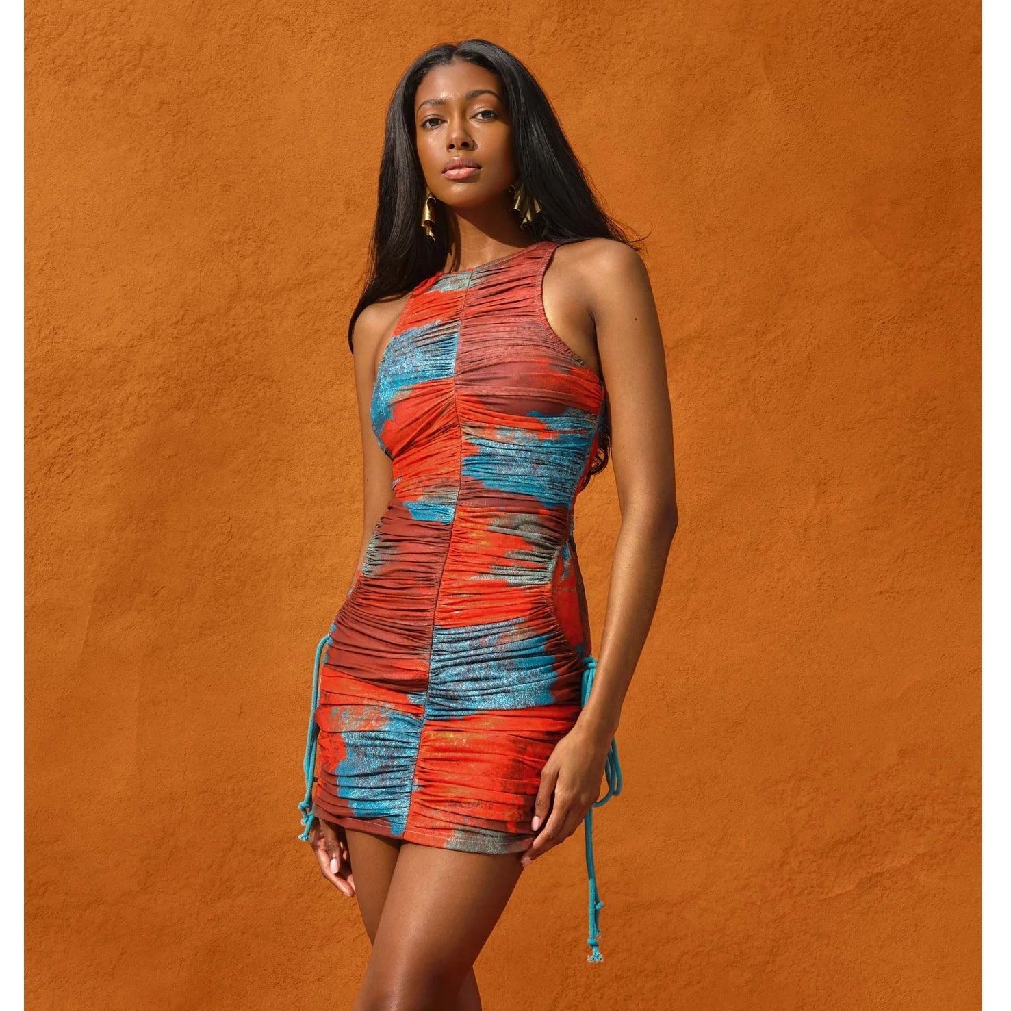 Andrea Iyamah Kasi Mesh Mini Dress