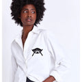 Asantii Urembo Boyfriend Shirt Embroidery Eye