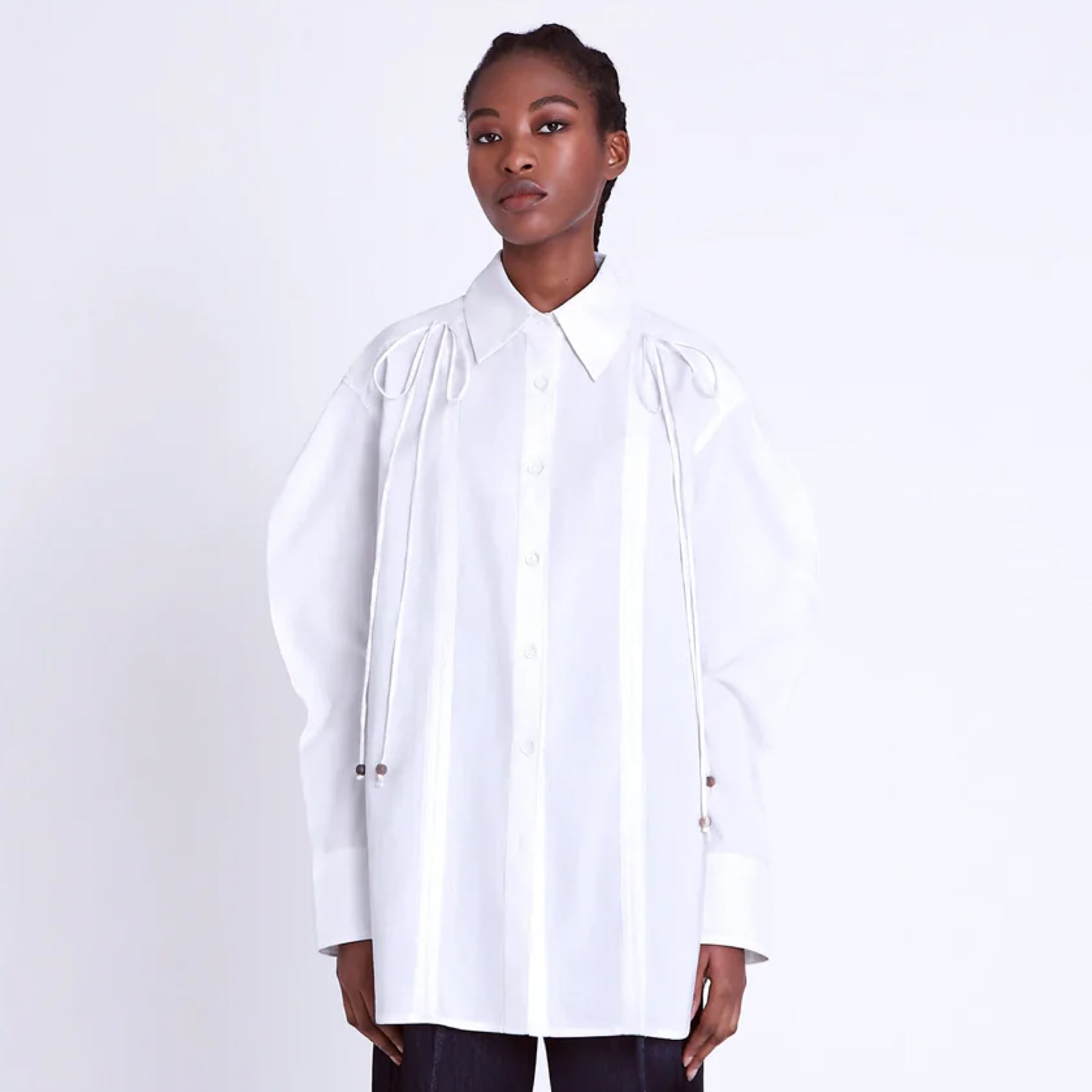 Asantii Nsuo Drawstring Oversize Shirt