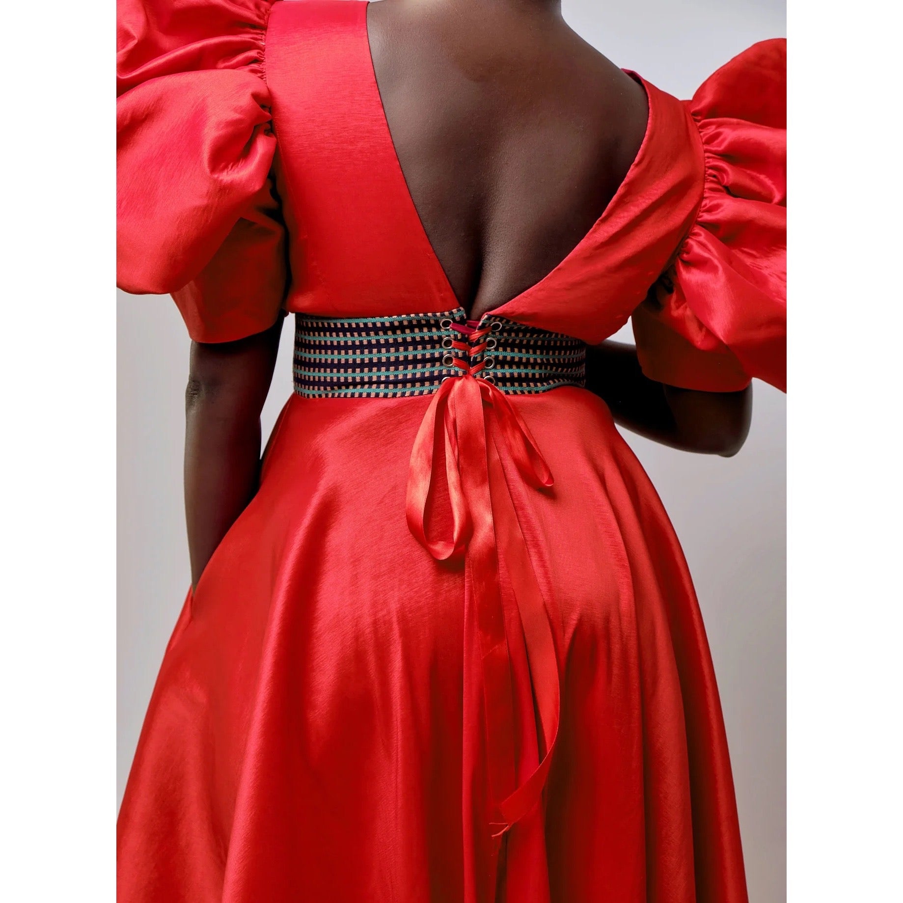 Tribassa Exaggerated Sleeve Gown