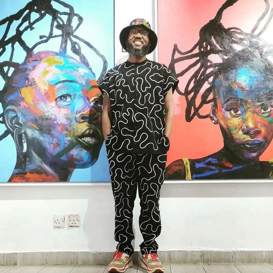 JZO Embroidered Dashiki And Pants Set