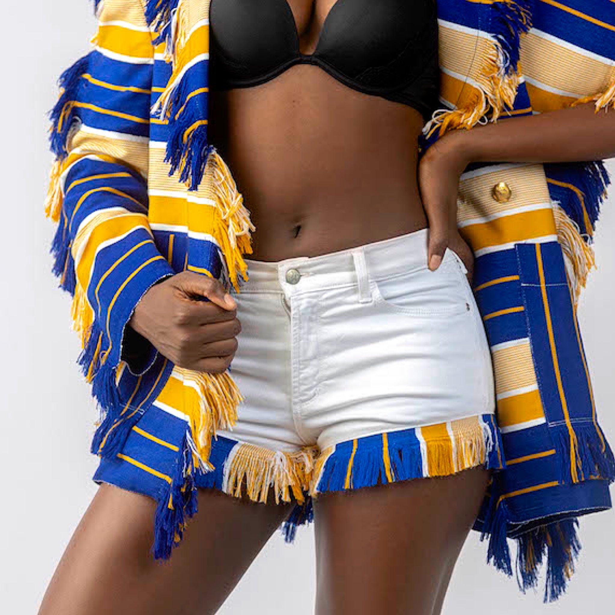 Boyedoe Odeefuo White Denim Shorts