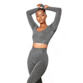 Moldme Amare Dark Grey Long-Sleeve Top