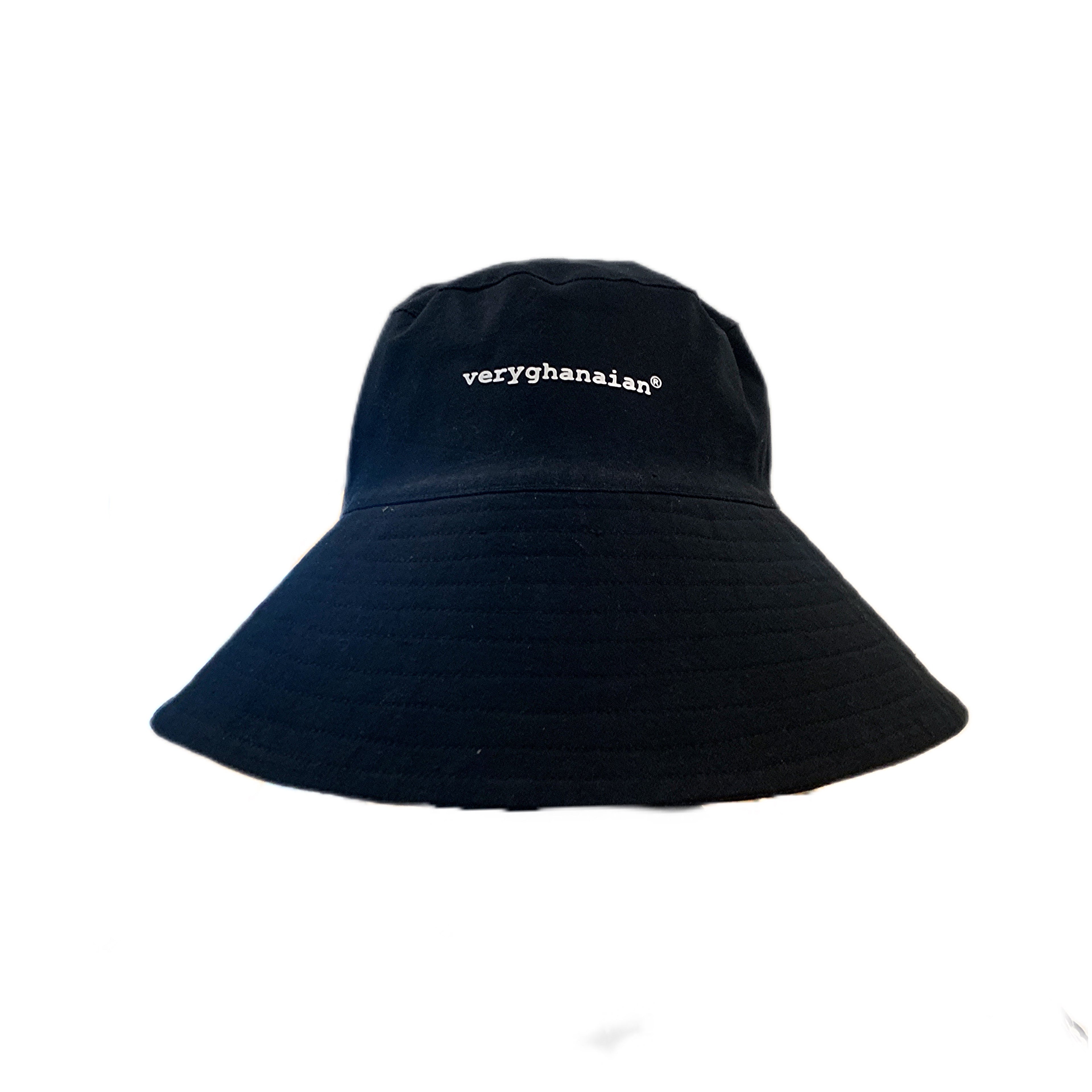 VERY GHANAIAN BUCKET HAT BIG RIM REVERSABLE